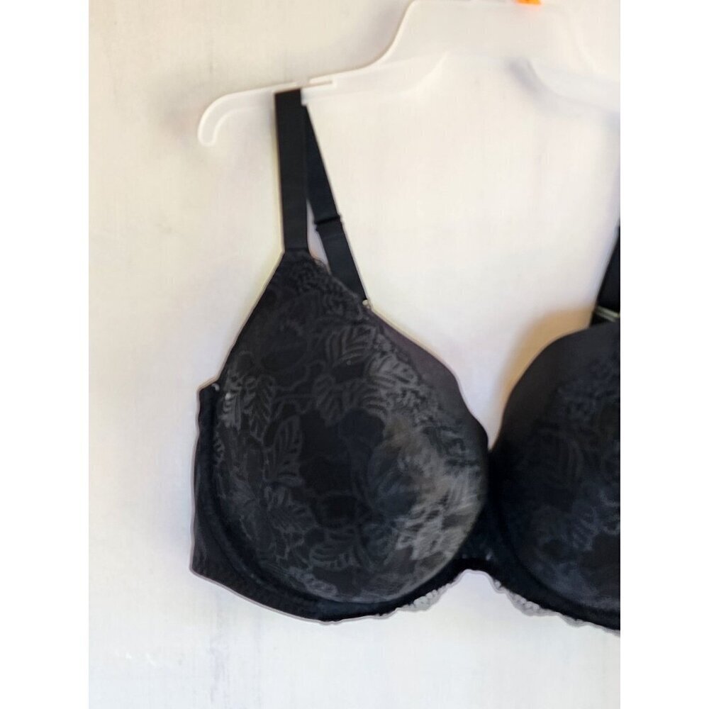 New Auden Women's Black Underwire Lightly Line Bra Adjustable Straps Size 46D - Picture 4 of 6